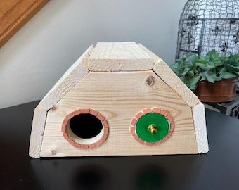 Hamster Hobbit Hole * Dwarf Hamster House * Wooden Hamster Hide * Wood Hamster Hideout