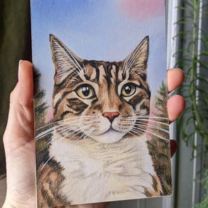 Custom Pet Portrait, Hand Drawn Colored Pencil Drawing, Personalized Gift, Memorial Portrait