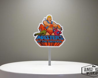 Masters of the Universe themed cake topper