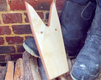 Bootjack made from reclaimed timber