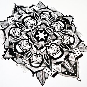 Star wars stormtrooper mandala print | Etsy