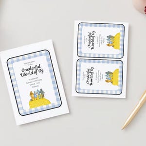 Editable Wizard of Oz birthday invitation