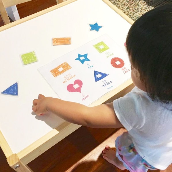 Cantonese Jyutping Bilingual Chinese Shapes Flashcards Printable - Etsy