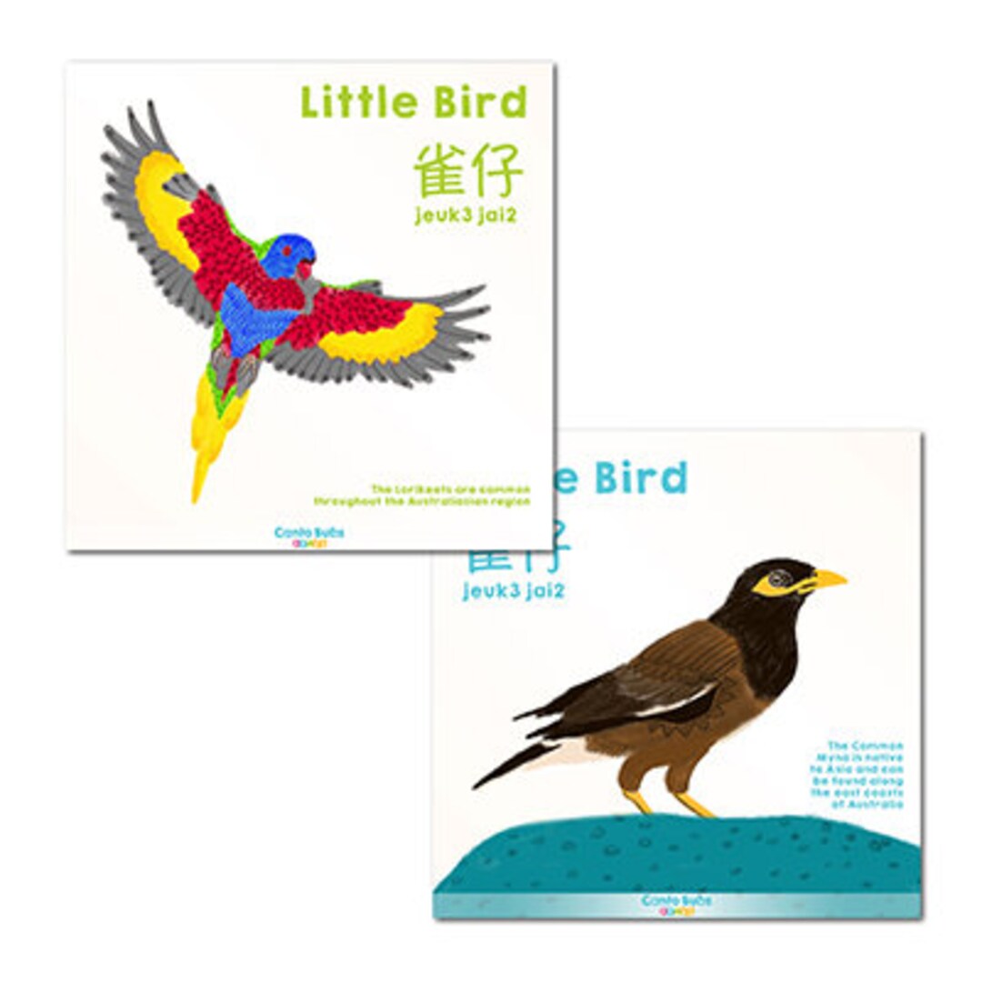 Cantonese Jyutping Bilingual Chinese Little Bird Flashcard Printable - Etsy