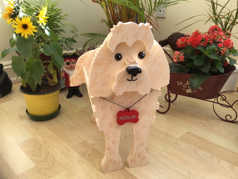 COCKAPOO Wooden Pet Planter/pet Toy Holder.design.ornament Etsy UK