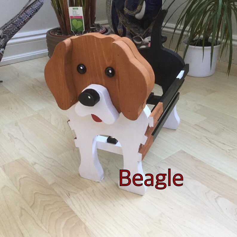 wooden-pet-planter-pet-toy-holder-beagle-design-ornament-etsy