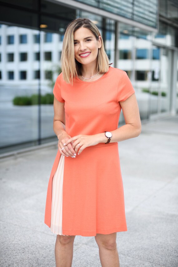 semi formal coral dresses