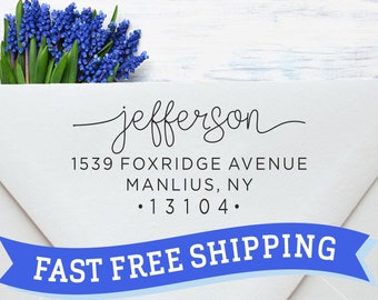 May include: White envelope with a blue ribbon that says "FAST FREE SHIPPING". The envelope has a return address that says "jefferson 1539 FOXRIDGE AVENUE MANLIUS, NY 13104."
