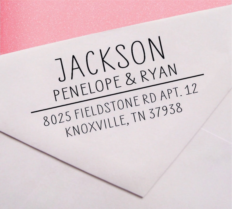 Self Inking Address Stamp, Personalized Address Stamp, Custom Return Address Stamp A17 zdjęcie 5
