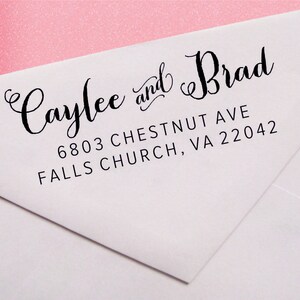 Calligraphy Self-Inking Return Address Stamp