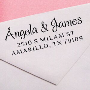 Custom wedding address stamp - return address stamp - self inking address stamp - A03