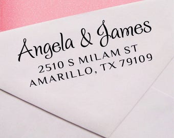 Custom wedding address stamp - return address stamp - self inking address stamp - A03