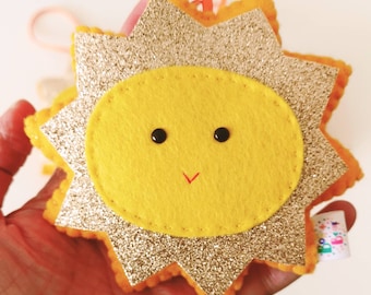 Sunshine decoration, felt sunshine decoration, hanging sunshine decoration, weather decoration