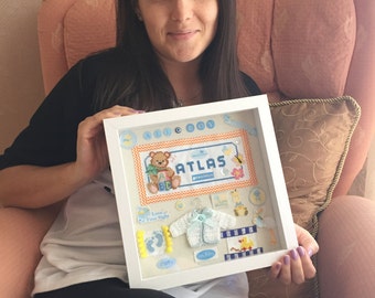 ¡BIENVENIDO BEBÉ JUNTA - Cruz etiqueta nombre cosido, motivos de bebé con adhesivos