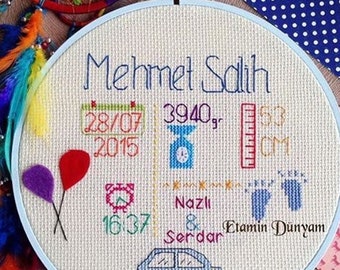 Bebé nacimiento tabla recuerdo para el recién nacido