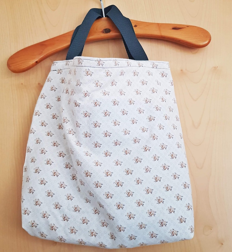 w 40 x 40 cm shopper tote bag unique denim bag tote bag Reversible bag