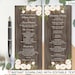 Rustic Wedding Program Template Ceremony Program Printable | Etsy