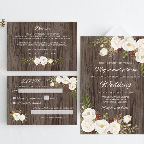 Invitations Invitations & Announcements Paper Wedding Invitation