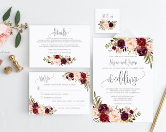 Wedding Invitation Kits Etsy