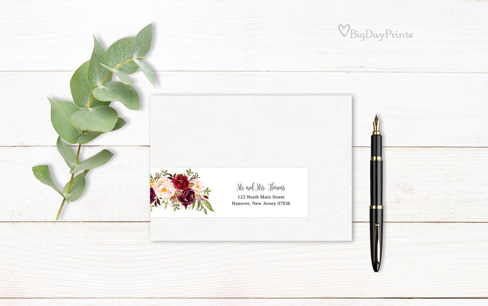 Wrap Around Address Labels Address Labels Template Printable Etsy