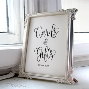 Cards and Gifts Sign, Gift Table Sign, Cards and Gifts Printable, Gift Table Reception Sign, Printable Wedding Sign, Instant Download, #A030