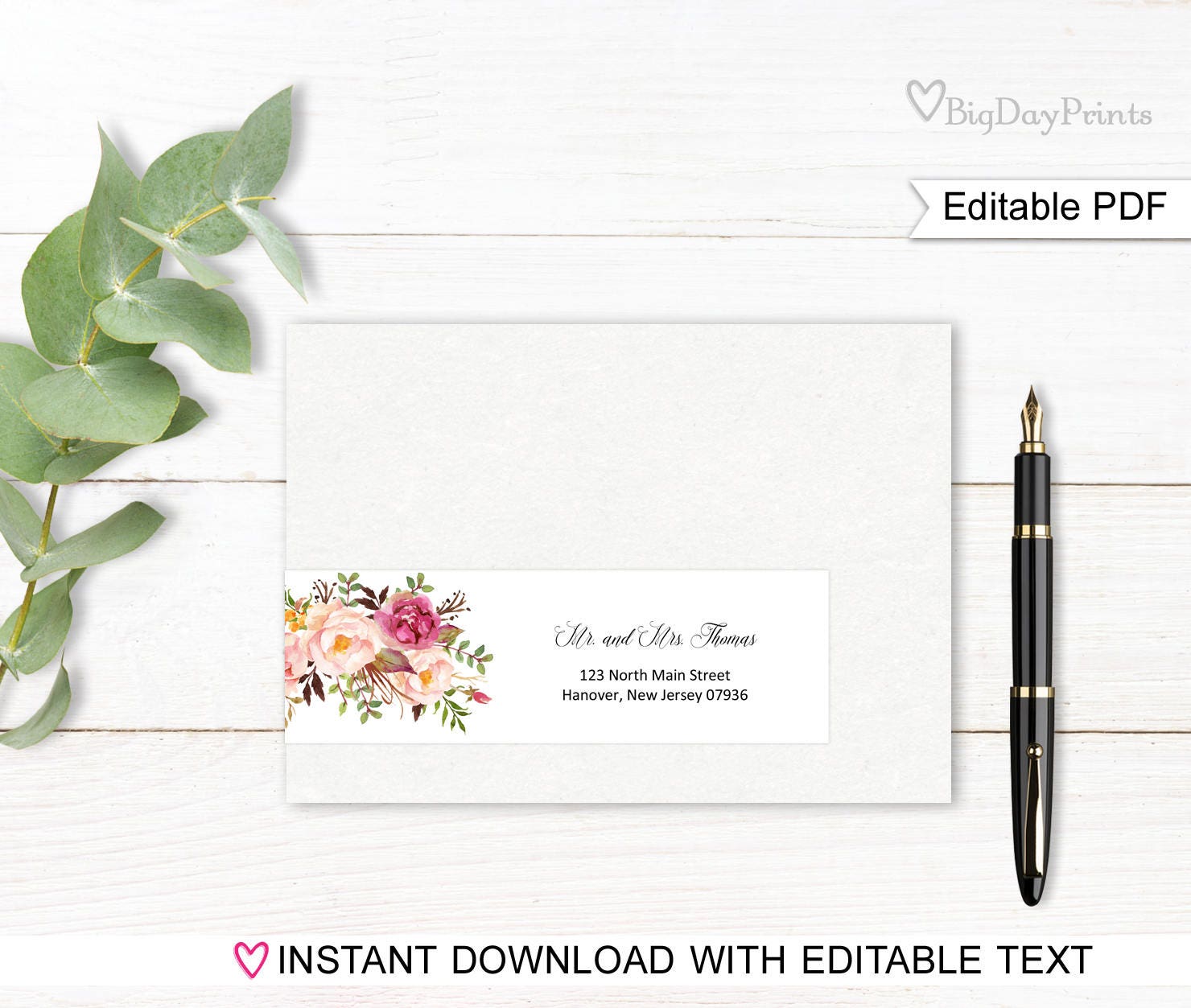 Wrap Around Address Labels, Address Labels Template, Printable Wraparound Address Labels, Match to #A049