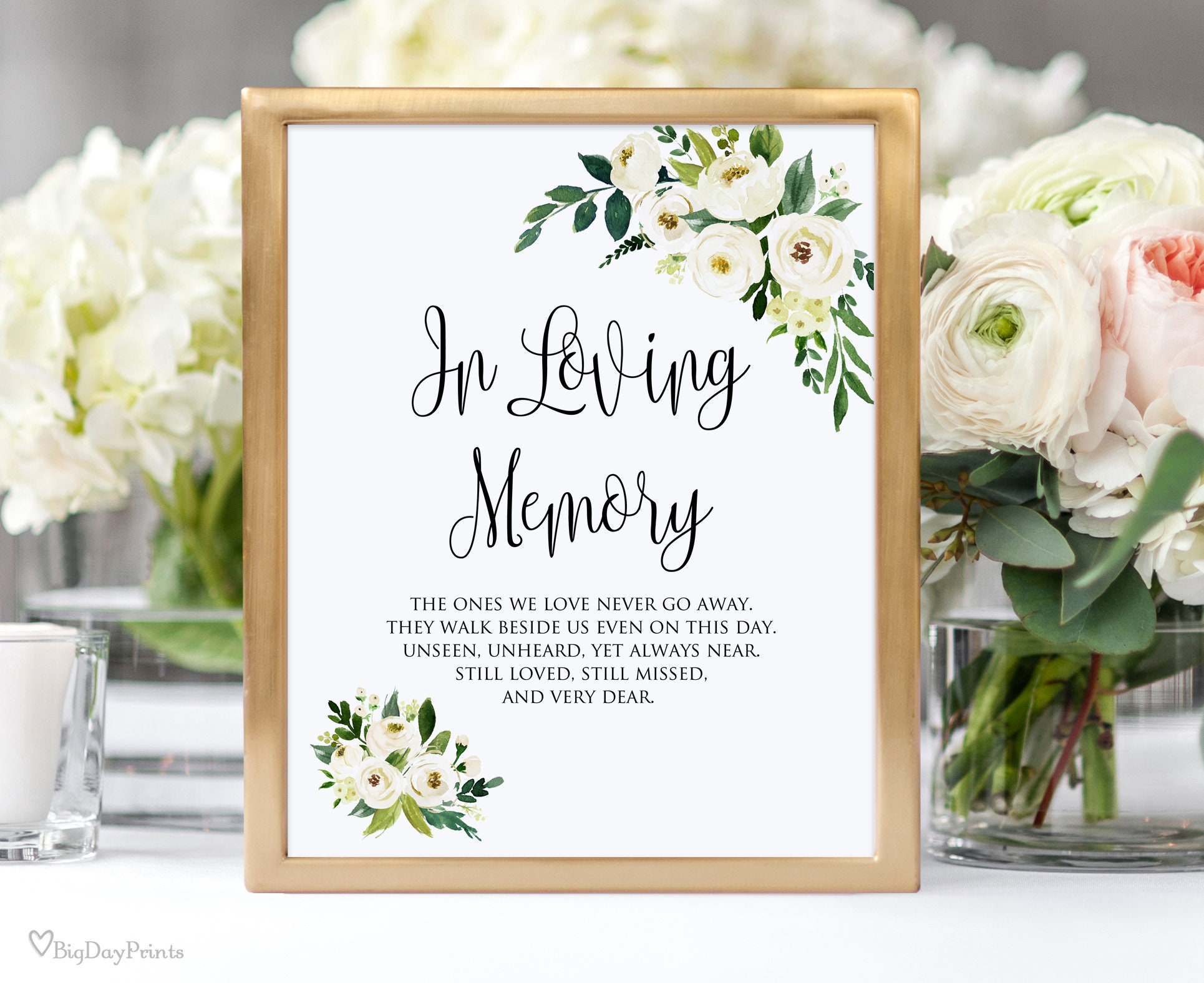 in-loving-memory-sign-memorial-table-sign-floral-wedding-sign-printable-white-flowers-a095-etsy