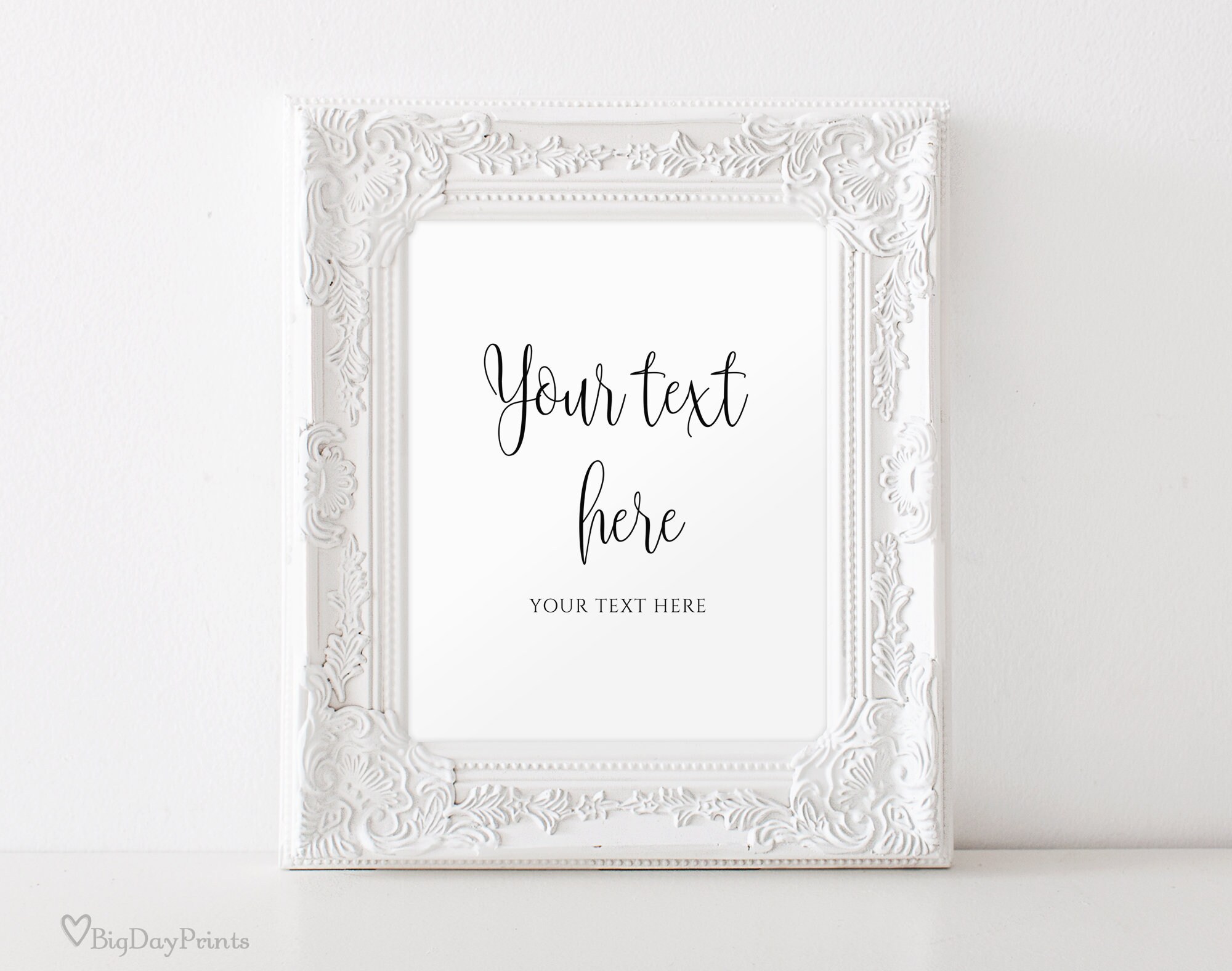 Editable Wedding Sign, Your Text Here Sign, Custom Wedding Sign ...