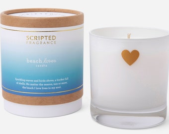 Beach Lover Candle | Beach House Gift | Beach Decor | Personalized Gift | Summer | Soy Candle In Reusable Rocks Glass | Ocean Candle |