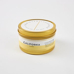 California Candle | California Lover Gift | Personalized Gift | Moving | California Wedding Favor | Soy Candle In Reusable Rocks Glass image 3