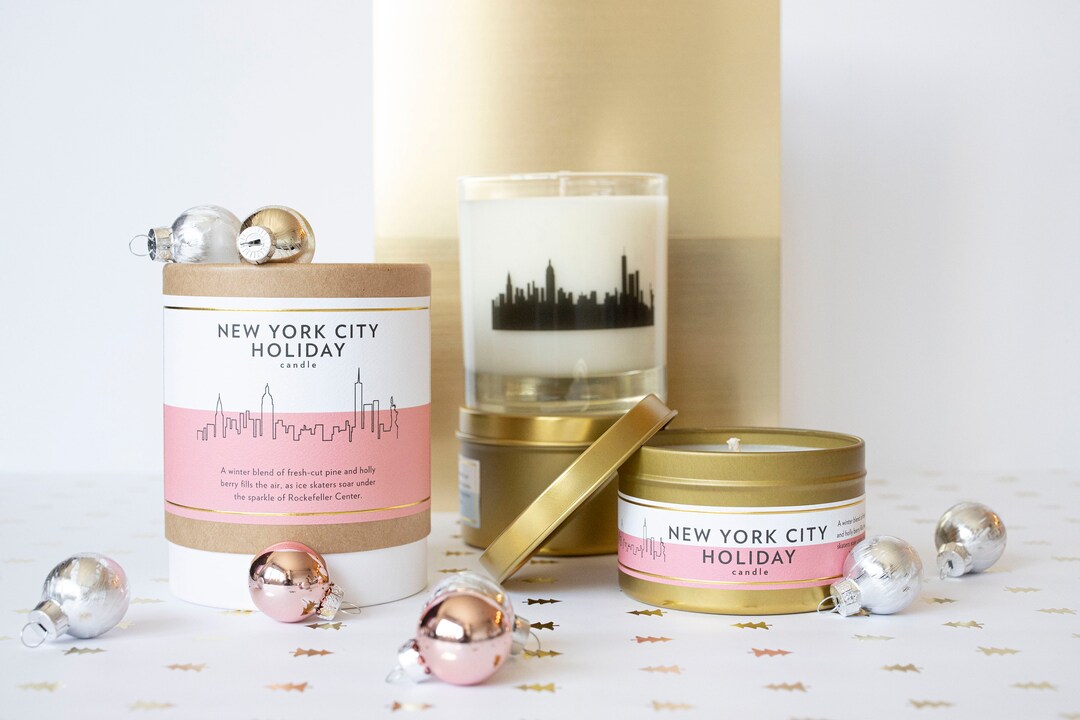 New York City Holiday Candle New York City Gift Christmas Tree Candle