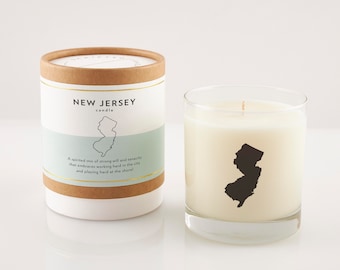 New Jersey Candle | New Jersey Lover Gift | Corporate Gift | Personalized Gift | New Jersey Home | Hostess Gift | Missing You Friend Gift
