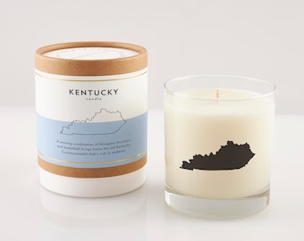 Kentucky Bourbon Soy Candle in Reusable Rocks Glass
