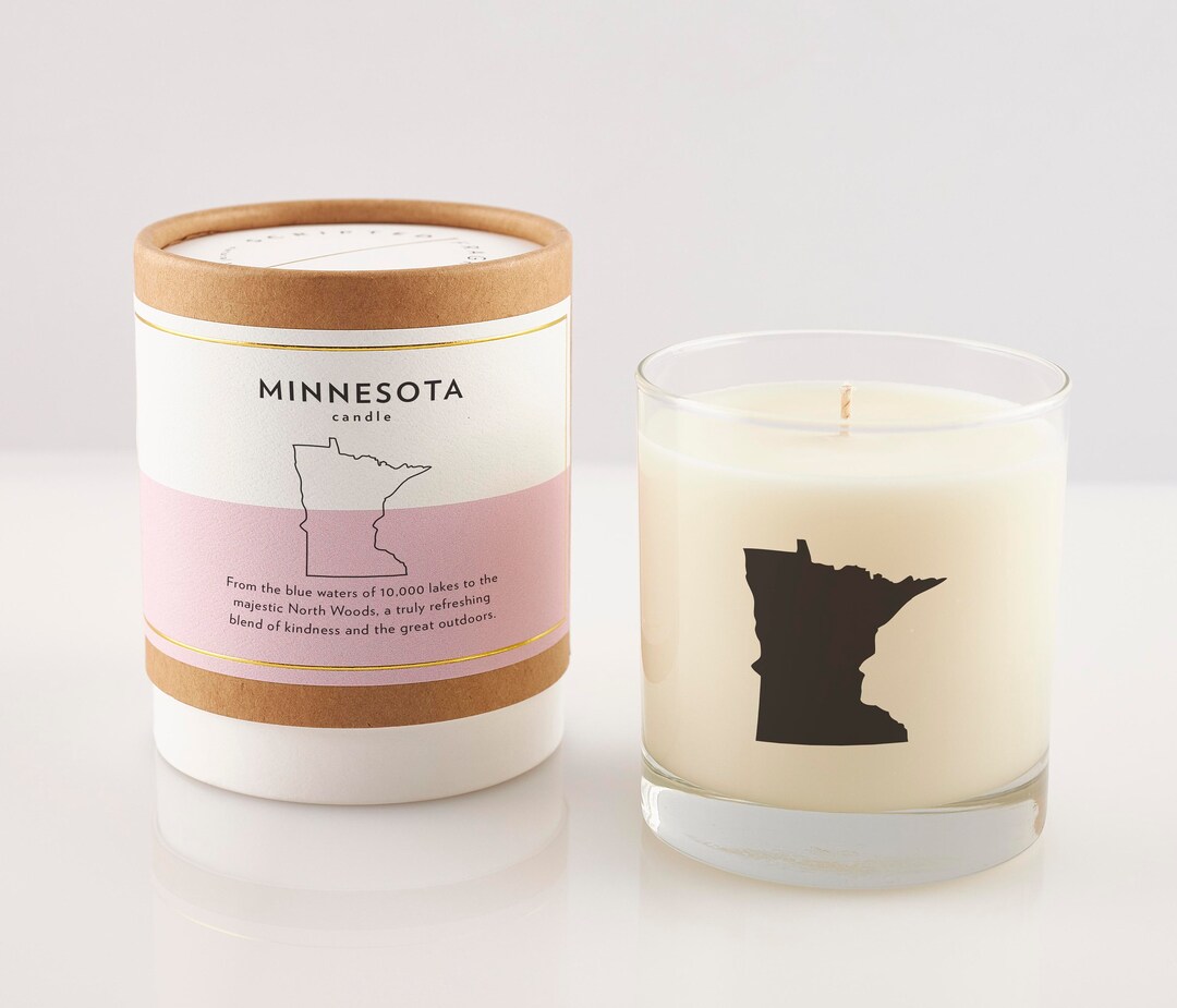 Minnesota State Candle Minnesota Scented Candle Minnesota Gift New Home College Gift State