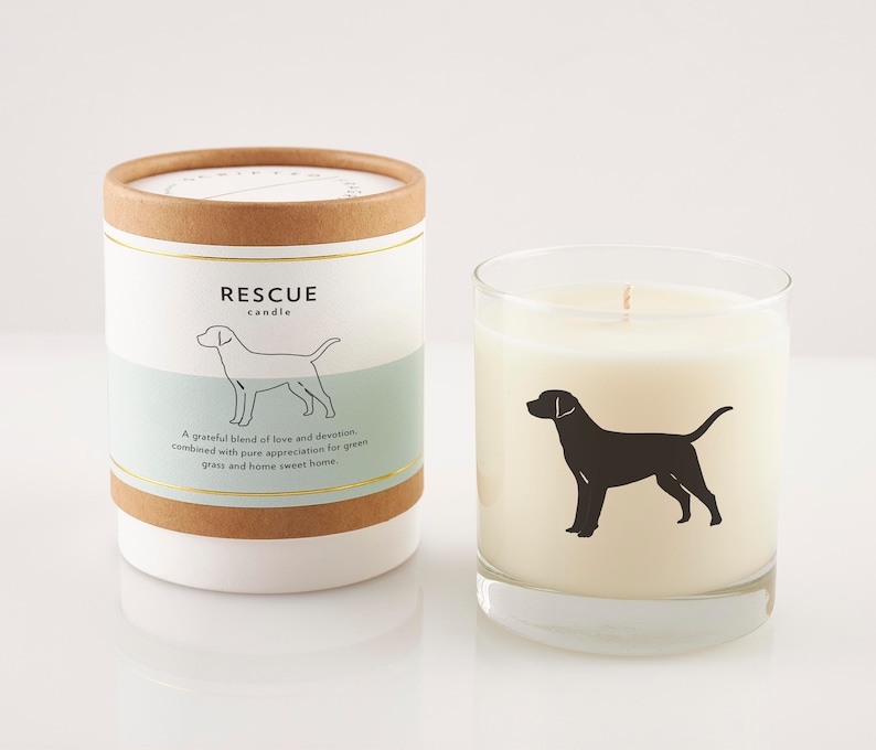 Rescue Dog Soy Candle Rescue Dog Gift New Puppy Rescue Etsy