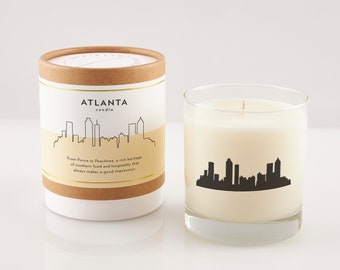 Atlanta Candle | Atlanta Lover Candle | New Home | Rocks Glass | Housewarming Gift |  Georgia Gift | Hostess Gift | Missing You Gift