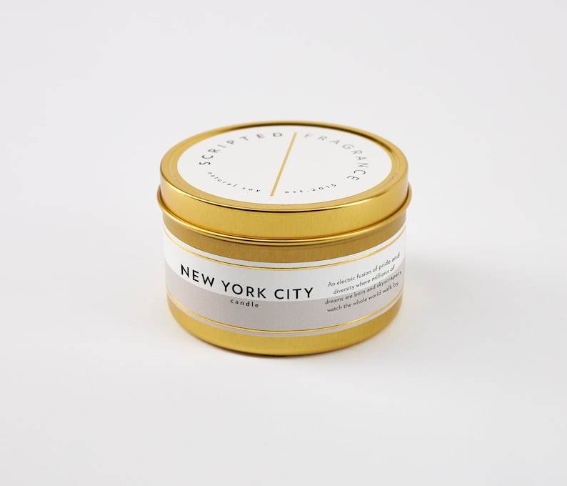 New York City Candle New York City Scented Candle New York Etsy