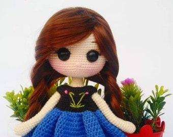 Princess Crochet doll tutorial / amigurumi doll pattern/ patrón de muñeca amigurumi/  princess doll by Amiville/ English/ espanol