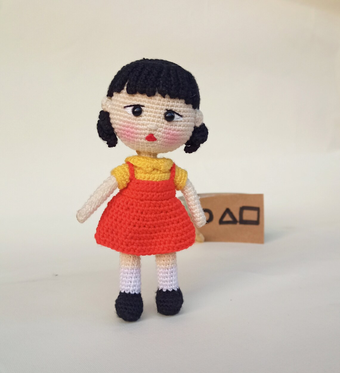 Squid game doll amigurumi / crochet doll with movable head | Etsy