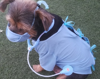 Dog Doctor Costume, Surgeon Dog Costume, Nurse Dog Costume, Surgeon Costume for Dogs, Doctor Costume for Dogs, Pet Surgeon Costume