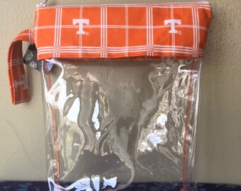 Stadium or Project Bag- Go Vols Plaid