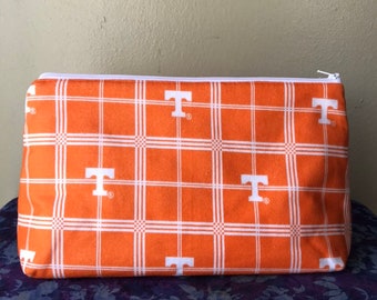 Large Project Bag- Go Vols Plaid