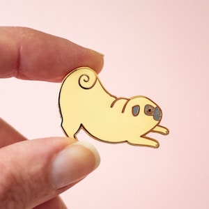 Mops Pin, Hund Pin, Mops Geburtstag, Mops Geschenke, Emaille Pin, Mops Brosche, Mops Abzeichen, Emaille Anstecknadel, Mops Schmuck, Mops Schmuck, süßer Mops