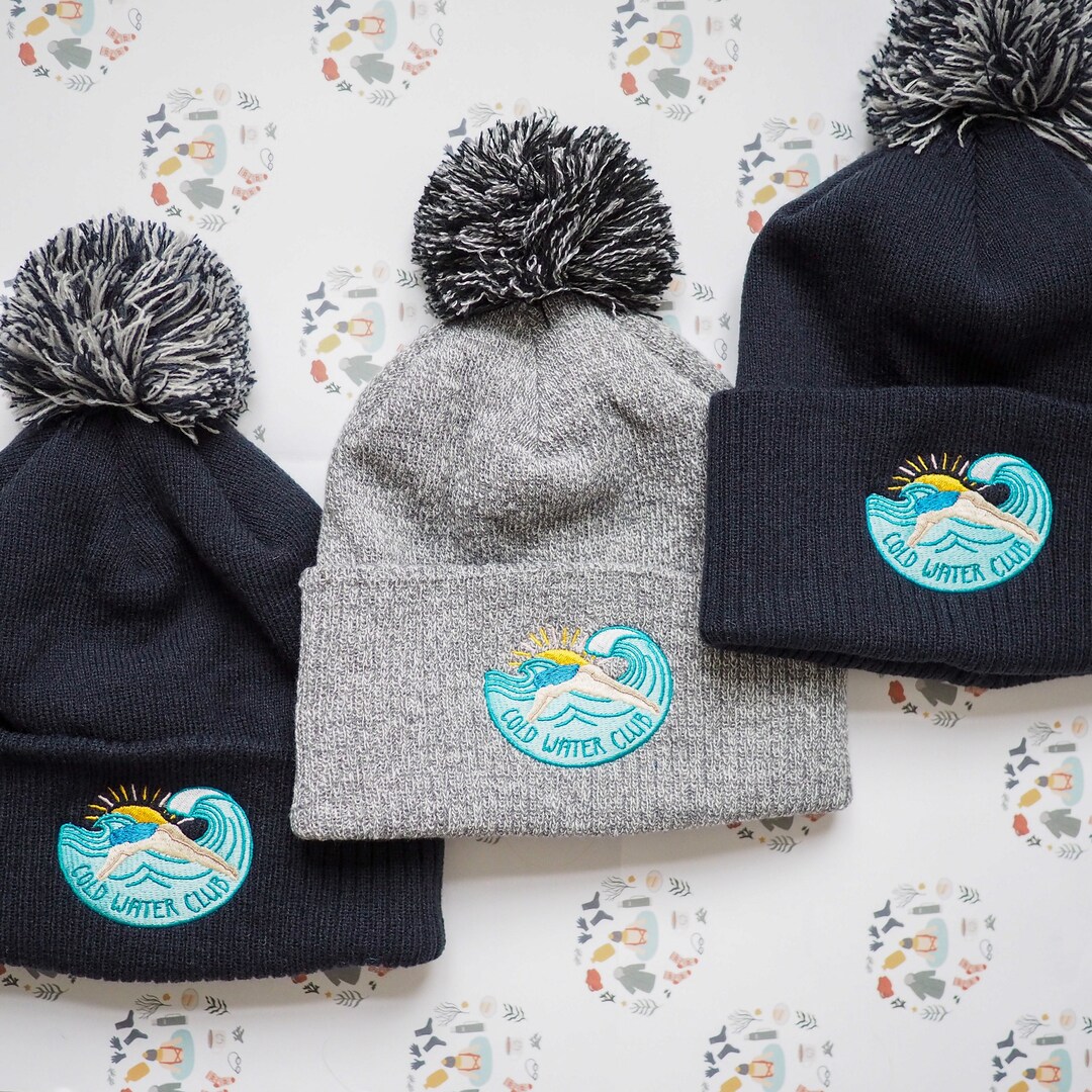 Wild Swimming Hat Wild Swimming Bobble Hat Wild Swimmer Hat Etsy