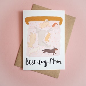 Meilleure carte de maman de chien, carte de chien de jour de mère, meilleure carte de maman de chien, de la carte de chien, cadeau de chien, cadeau de fête des mères image 5