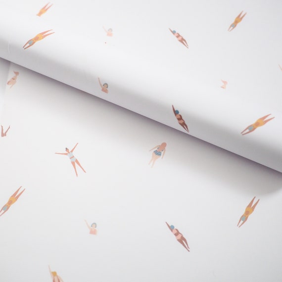 Wild Swimming Wrapping Paper, Eco Friendly Gift Wrap