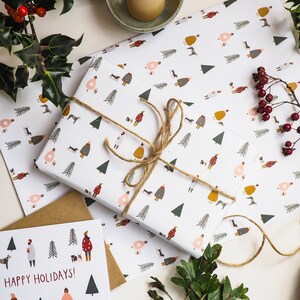 Dog wrapping paper, Scandi Gift Wrap, Pug Christmas wrapping paper, Hygge Nordic Gift Wrap, Eco Friendly Gift Wrap, Pug Gift Wrap image 8