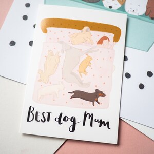 Meilleure carte de maman de chien, carte de chien de jour de mère, meilleure carte de maman de chien, de la carte de chien, cadeau de chien, cadeau de fête des mères image 6
