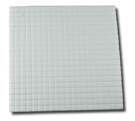 Sticky Thumb Dimensional Adhesive Foam 272/Pkg-White Tabs, Square