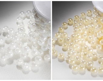 10mm PEARL BEADS on STRING Sewing Cake Trim Wedding Bridal Craft Trimming